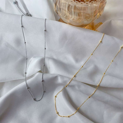 [Together]Small Bead Clavicle Chain Simple Necklace