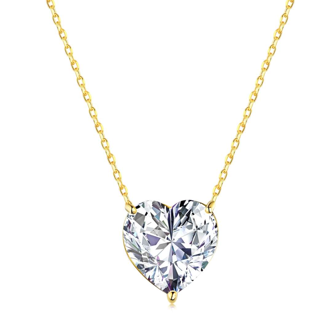 [Together]6.0 carat Radiant Heart Shape Necklace