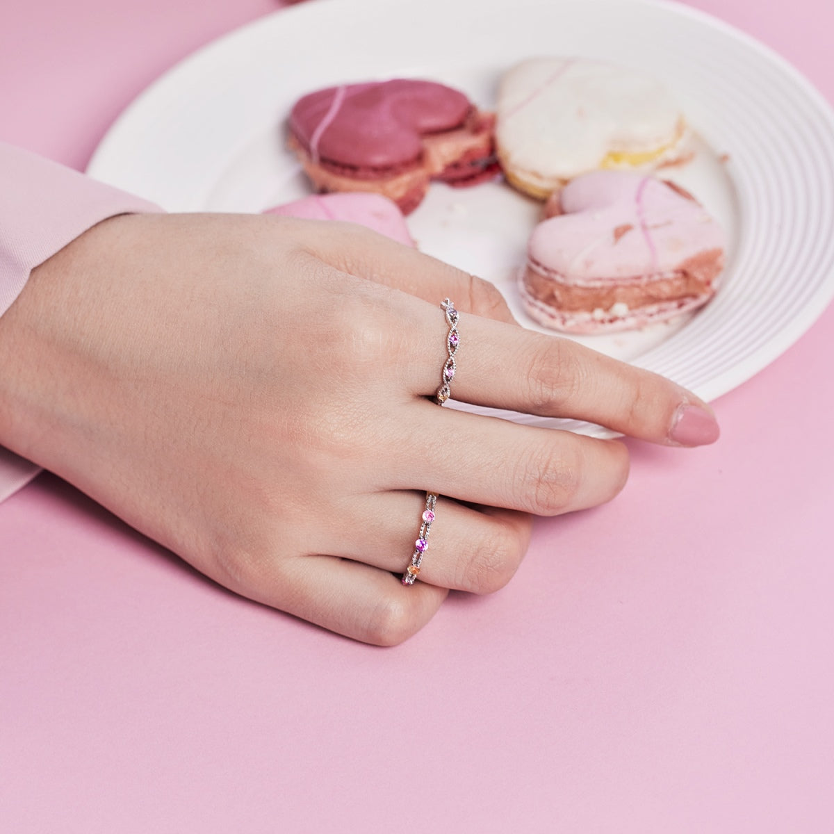 [Together]Elegant Energetic Round Cut Daily Ring