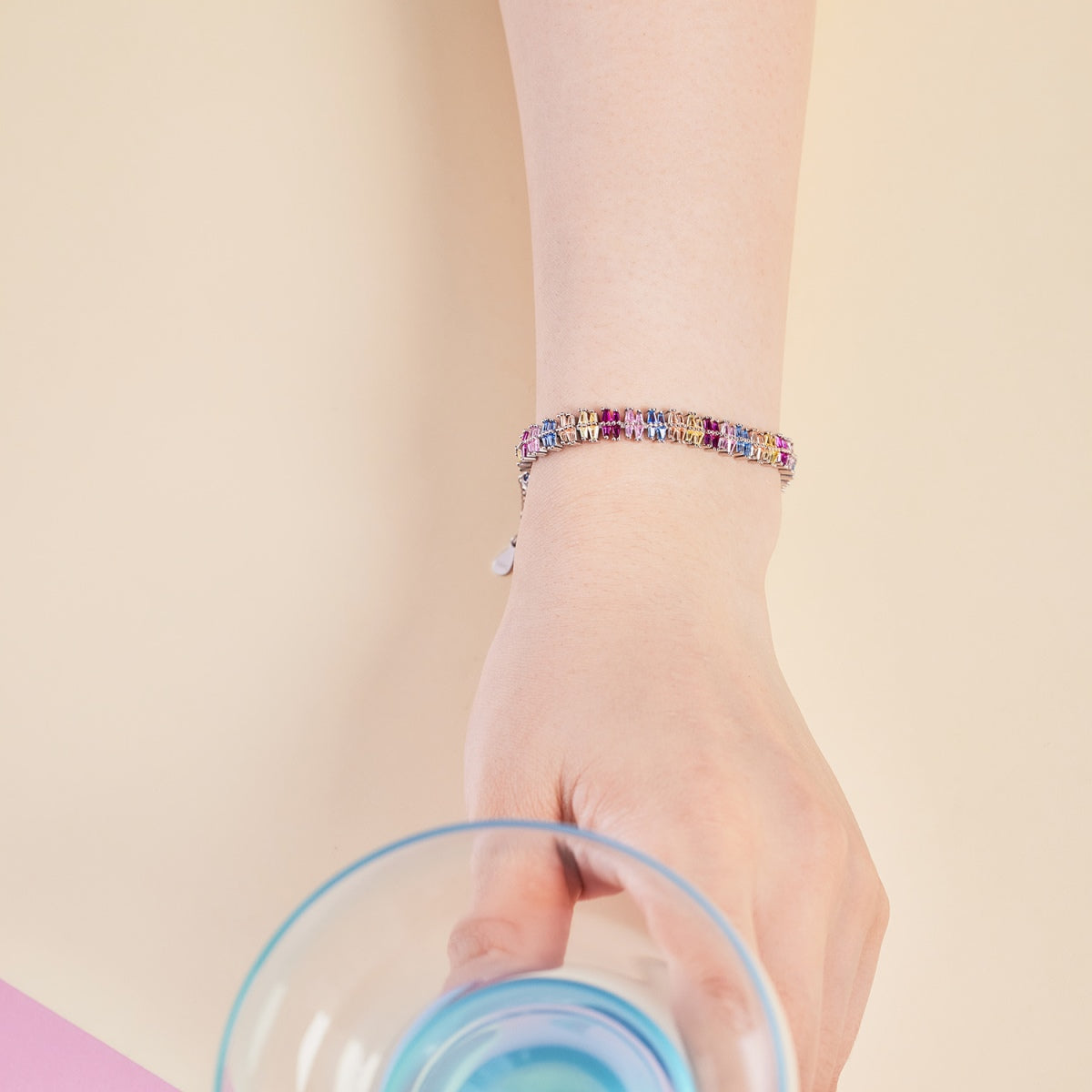 [Together]Sparkling Exquisite Multi Cut Party Bracelet