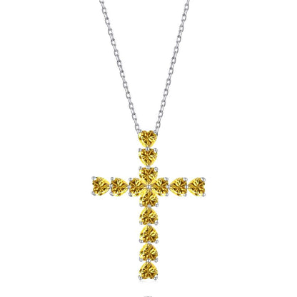 [Together]Radiant Cross Shape Necklace