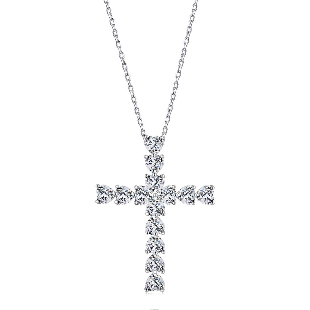 [Together]Radiant Cross Shape Necklace