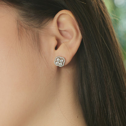 [Together]Four-Leaf Clover Exquisite Earrings