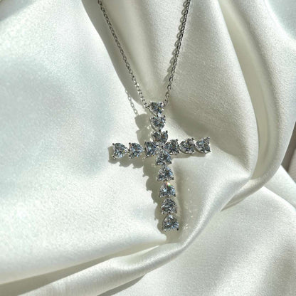 [Together]Radiant Cross Shape Necklace