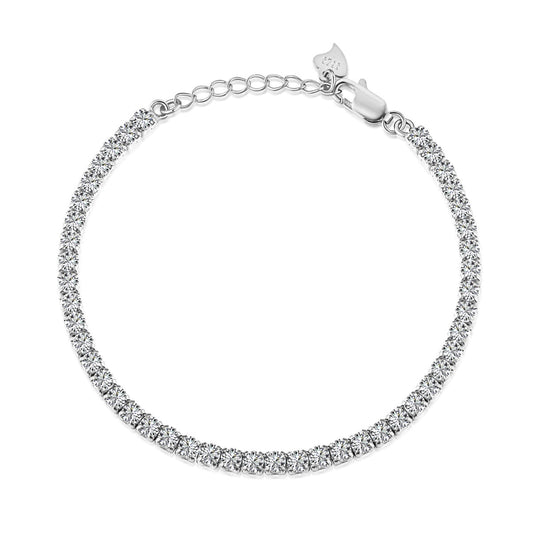 [Together]Sparkling Round Cut Daily Bracelet