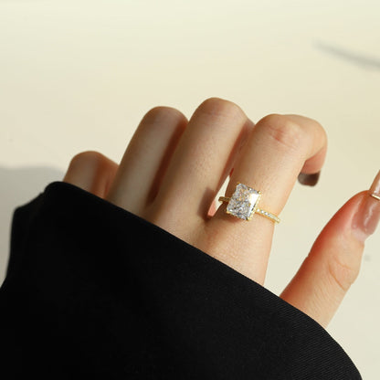 [Together]4.0 Carat Luxurious Engagement Ring