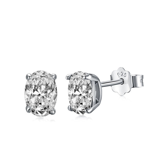 [Together]Oval Classic Dignified Elegant Earrings