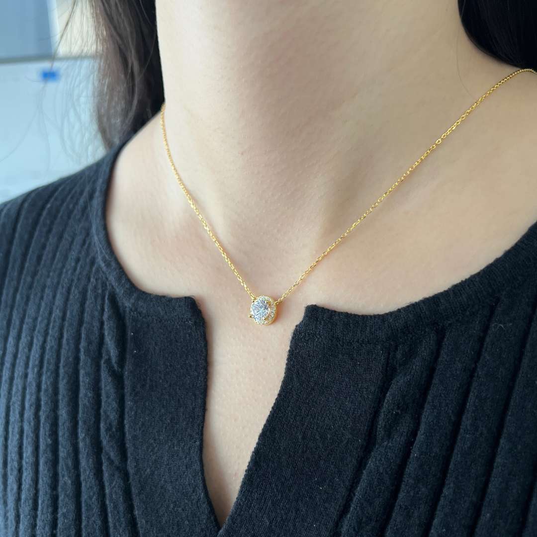 [Together]Luxurious Round Cut Necklace