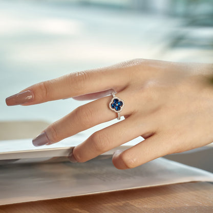 [Together]Four Leaf Clover Flower Design Ring