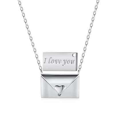 [Together]Envelope Heart Shape Mother's Day Necklace