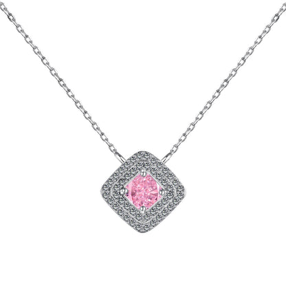 [Together]Sparkling Asscher Cut Necklace