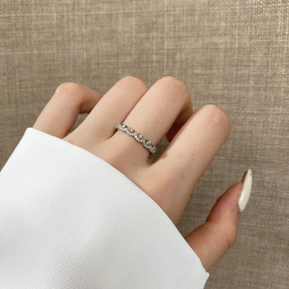 [Together]Elegant Resplendent Round Shape Party Ring