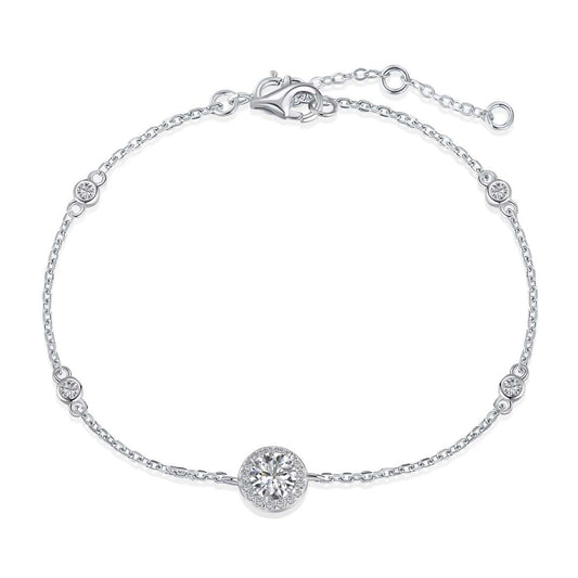 [Together]Dazzling Round Cut Shape Bracelet