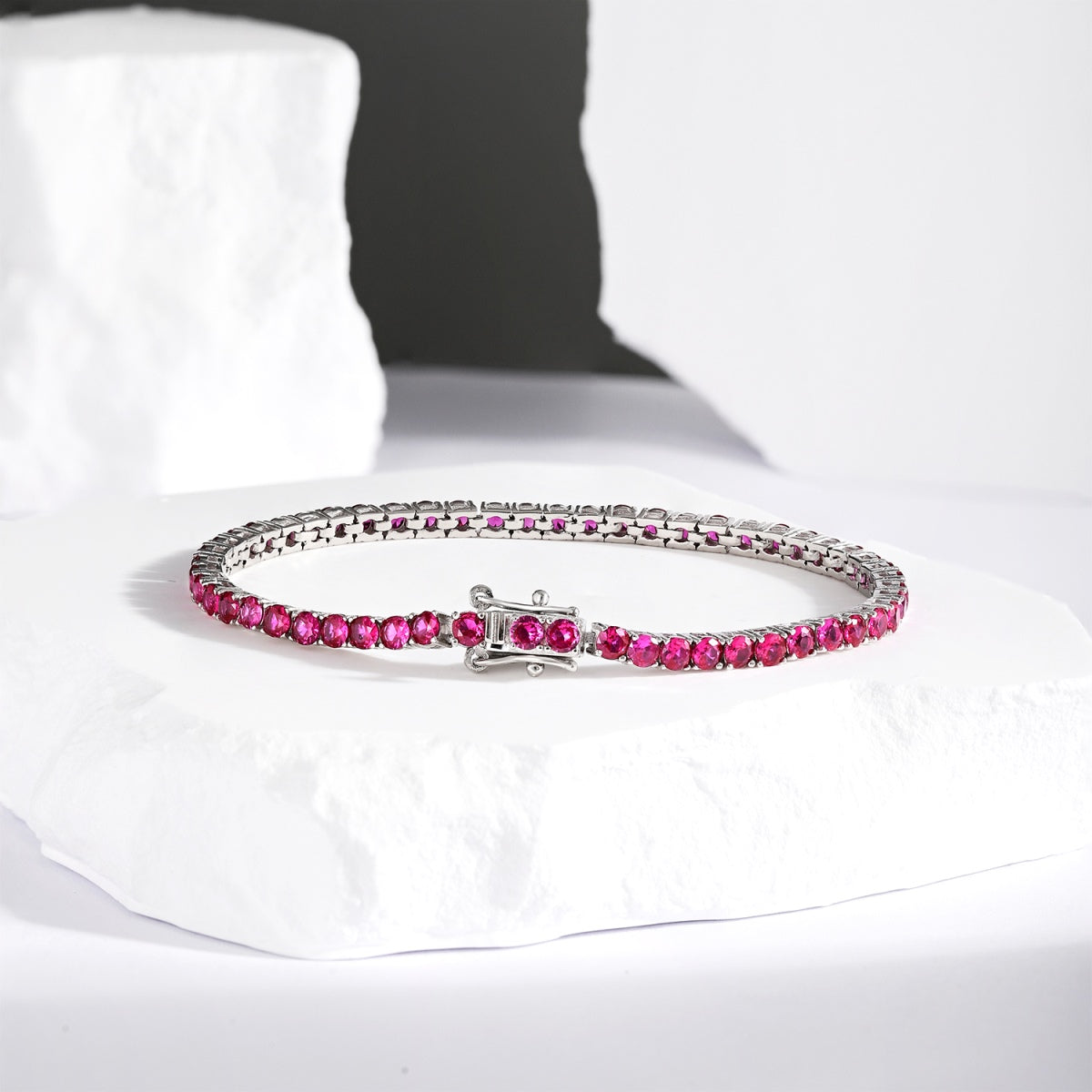 [Together]Radiant Colorful Round Cut Party Bracelet