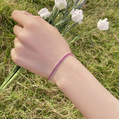 [Together]Radiant Colorful Round Cut Party Bracelet