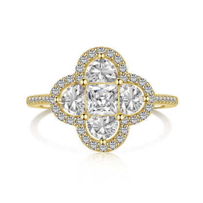 [Together]Luxurious Eternity Flower Shape Banquet Ring