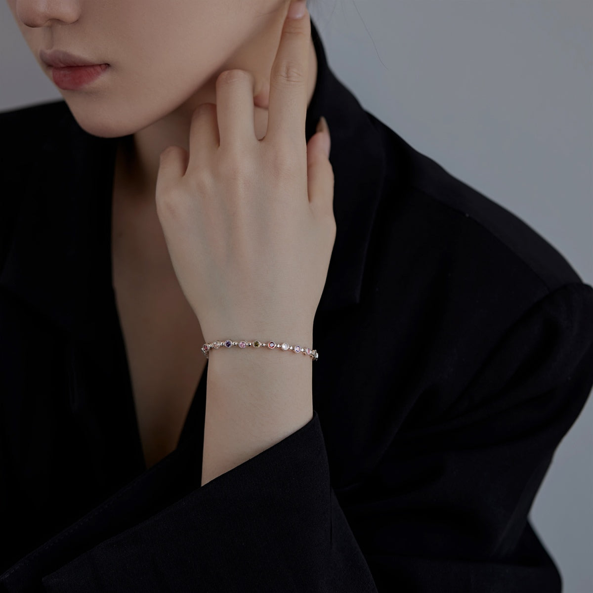 [Together]Sparkling Exquisite Round Cut Party Bracelet