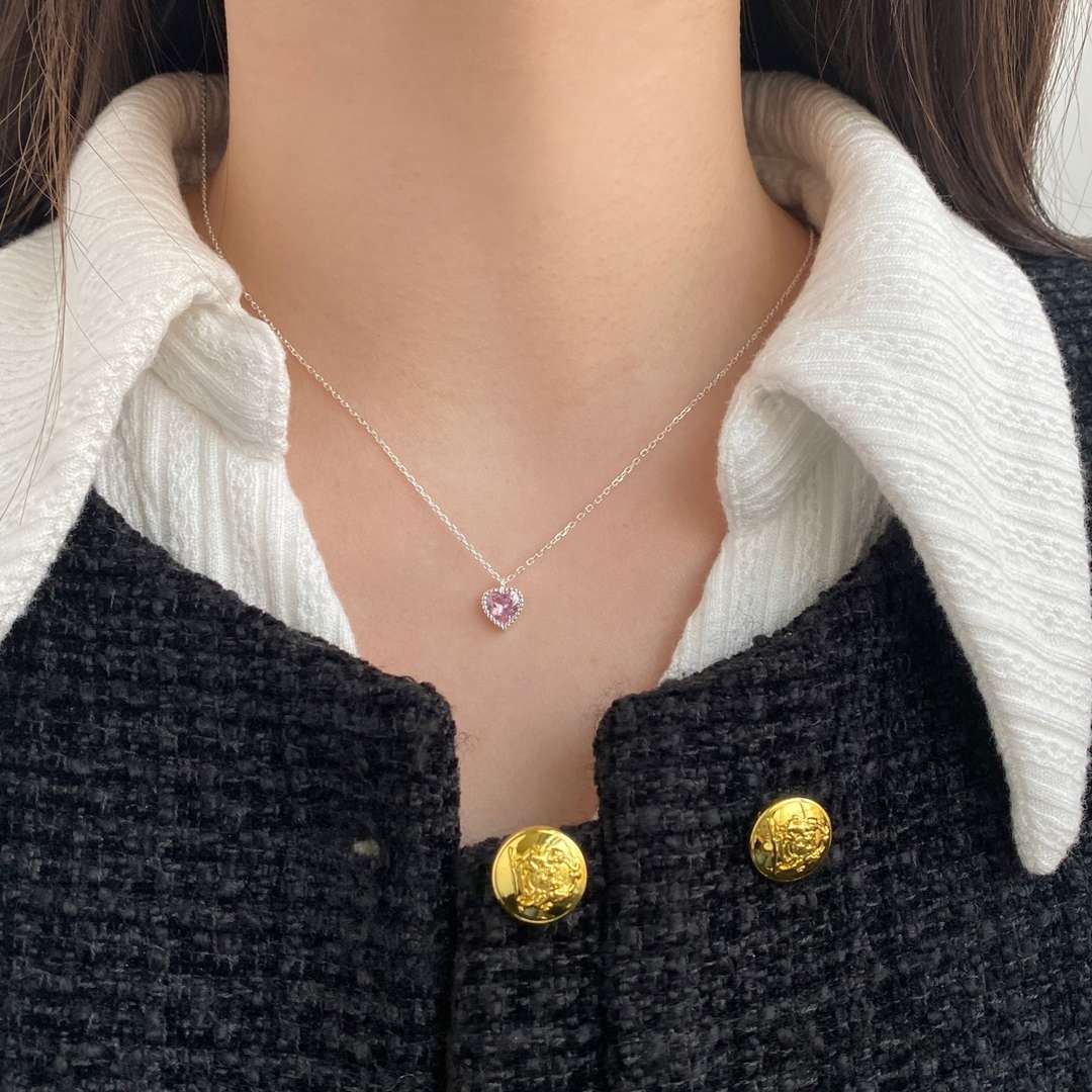 [Together]Ornate Heart Shape Necklace