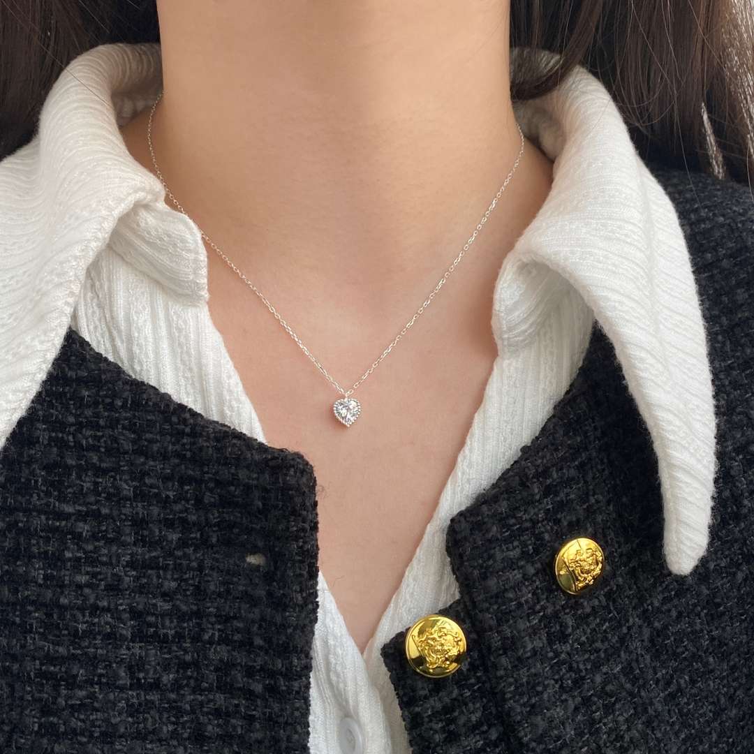 [Together]Ornate Heart Shape Necklace