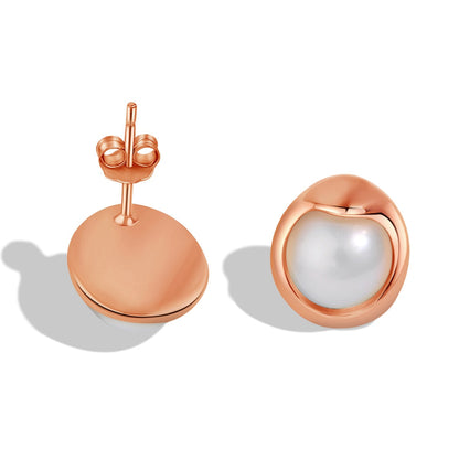 [Together]Dainty Bread Pearl Earrings