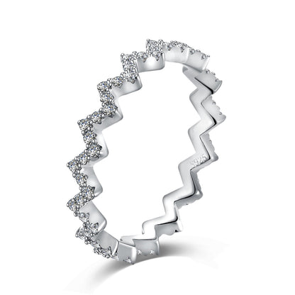 [Together]Delicate Enchanting Wave Shape Daily Ring