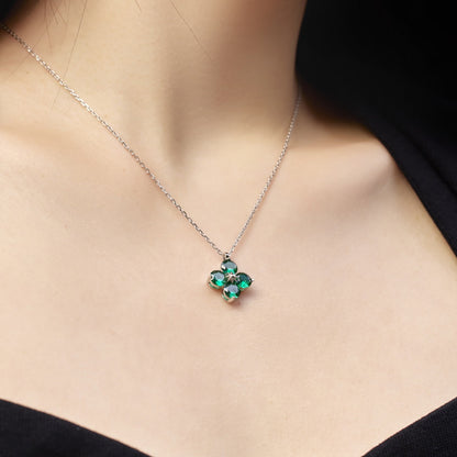 [Together]Four-Leaf Clover And Eight-Pointed Star Necklace