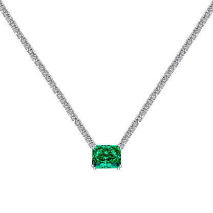 [Together]4.0 Carat Elegant Radiant Cut Necklace