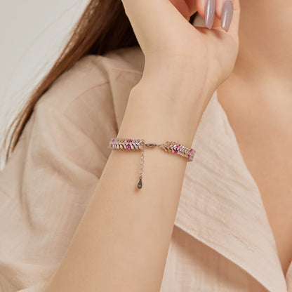 [Together]Dainty Radiant Emerald Cut Daily Bracelet