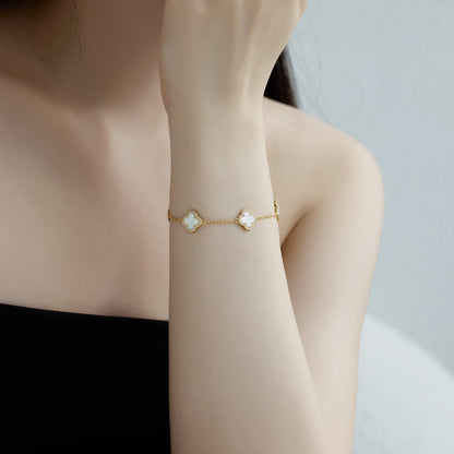 [Together]Four-Leaf Clover Exquisite Bracelet