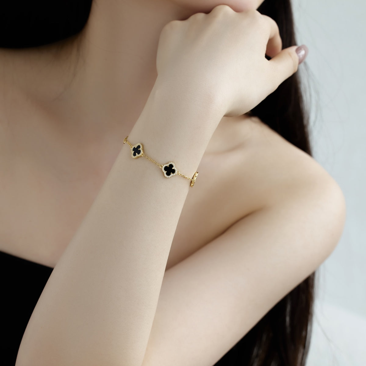 [Together]Four-Leaf Clover Exquisite Bracelet