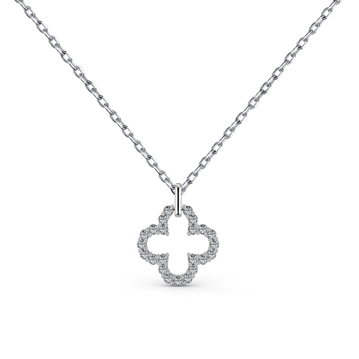 [Together]Four-Leaf Clover Hollow Design Exquisite Necklace