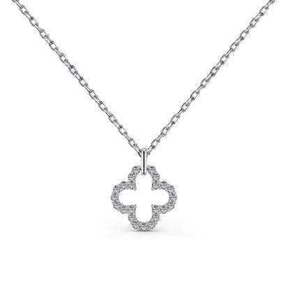 [Together]Four-Leaf Clover Hollow Design Exquisite Necklace