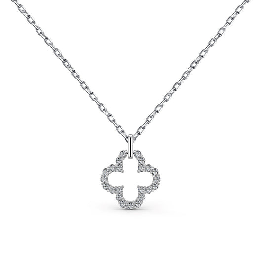 [Together]Four-Leaf Clover Hollow Design Exquisite Necklace