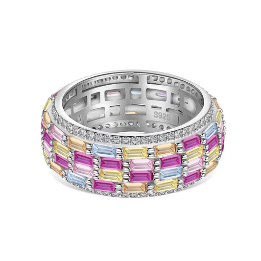 [Together]Radiant Colorful Radiant Cut Daily Ring