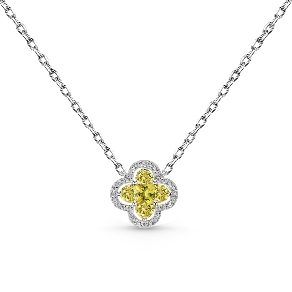 [Together]Spliced Lucky Four-Leaf Clover Versatile Necklace